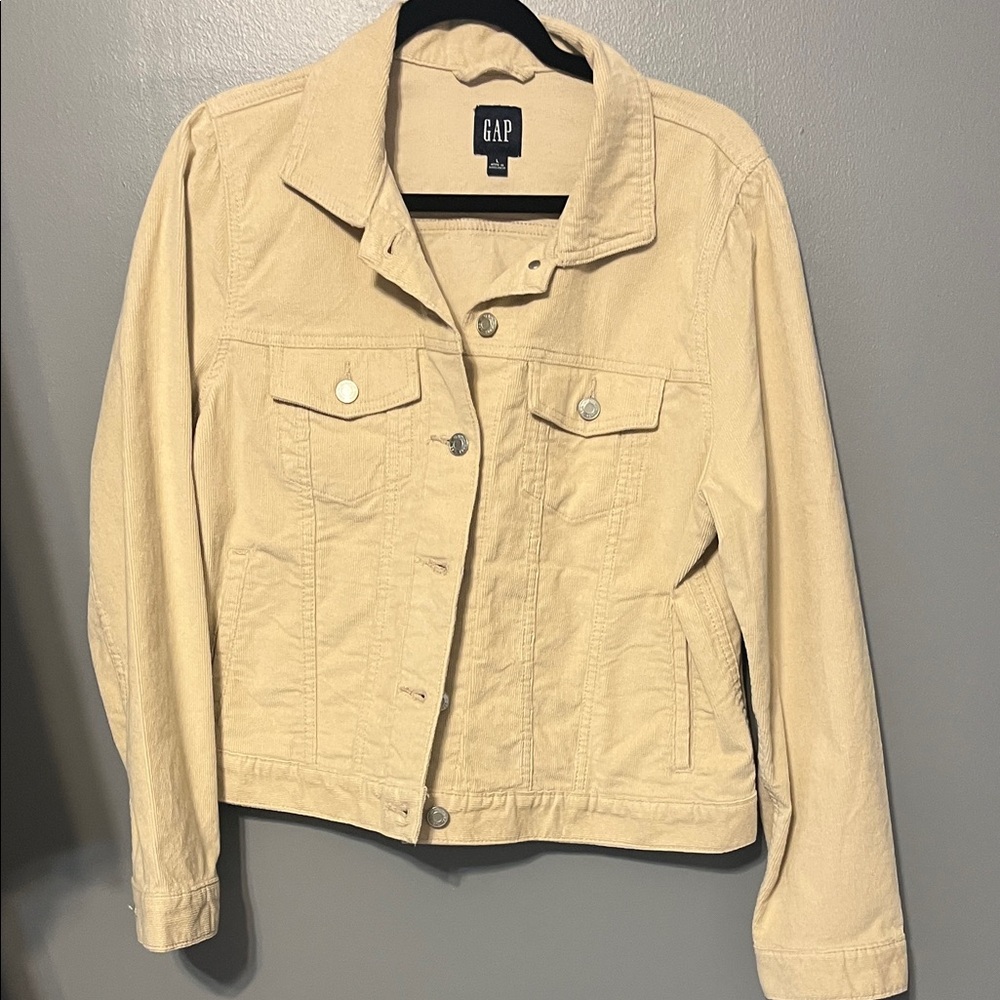 GAP Women's corduroy cream Beige Jacket